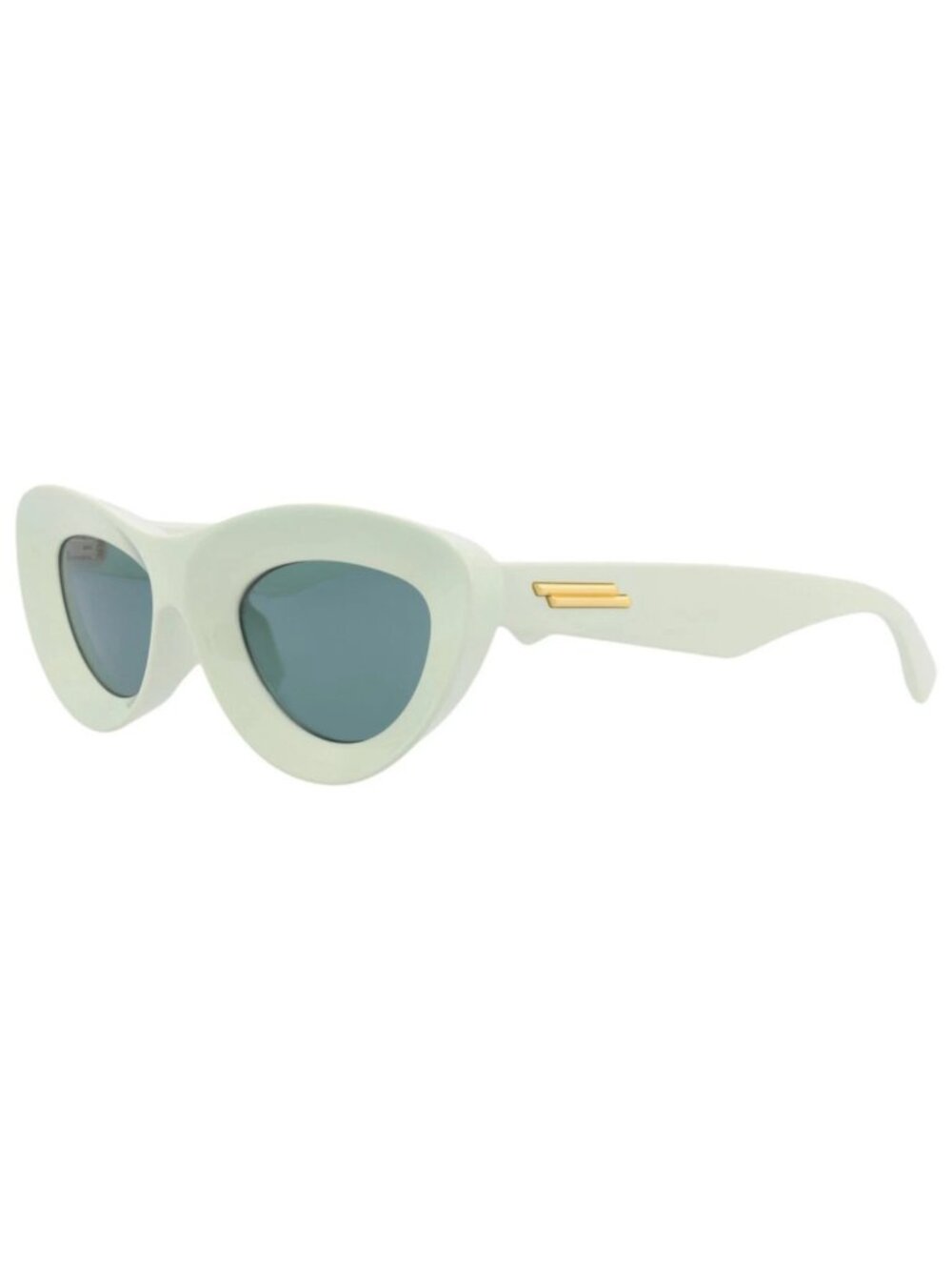 New Bottega Veneta Women's Sunglasses Cat Eye Injection Frame Green Green Green
